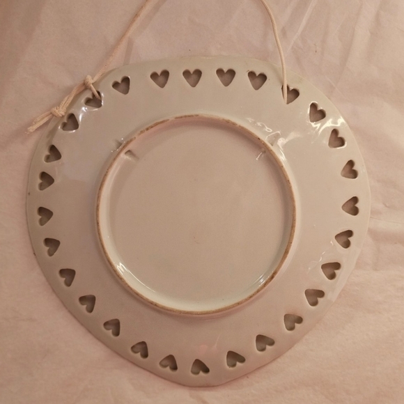 Vintage Heart Plate I Am A Half Fast Cook Reticulated Hearts Japan Made - Picture 5 of 5